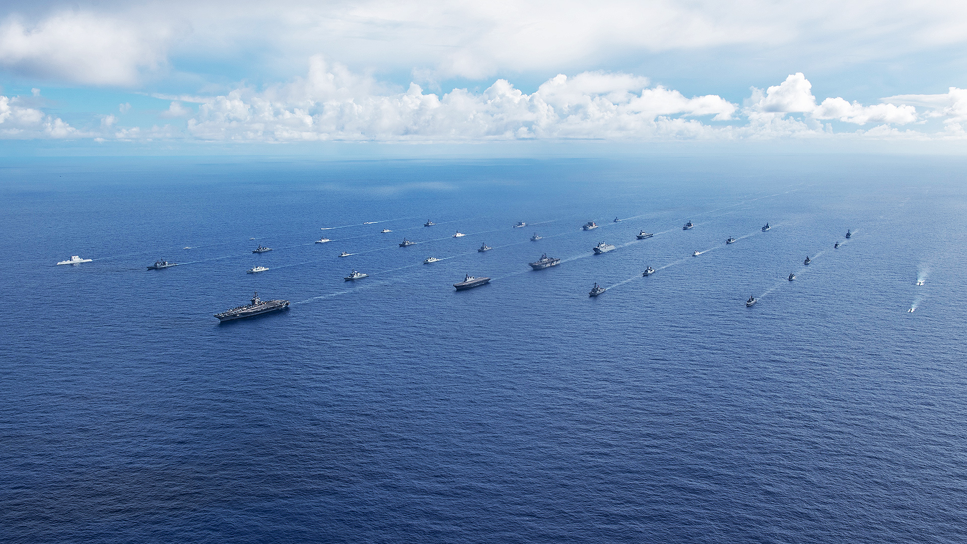 Huge Armada Of Allied Ships Gather For U.S. Navy s RIMPAC Photo Op