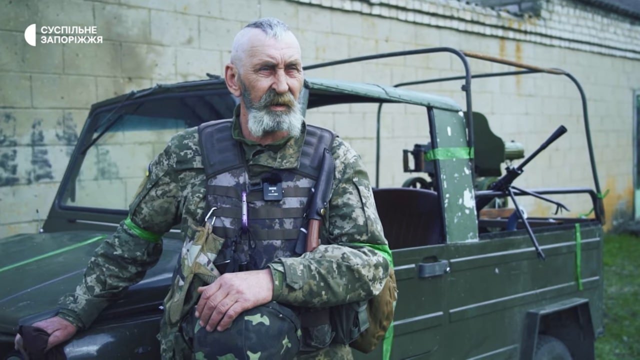 A 62-year-old Ukrainian Territorial Force fighter. Public Zaporozhye