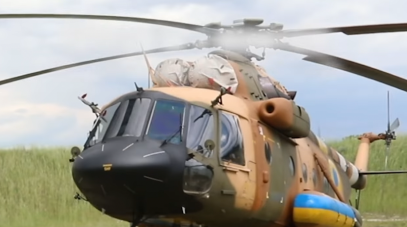 Afghan Mi-17 painted as Ukrainian