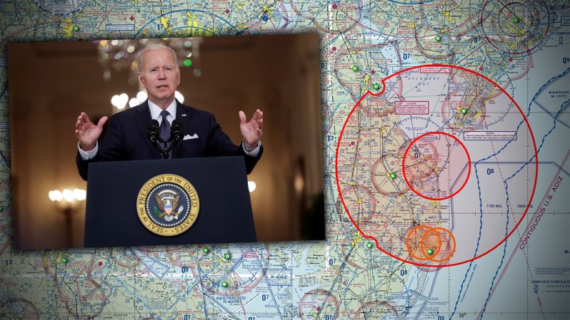 Biden Airpsace Fighter Interept Maryland Beach