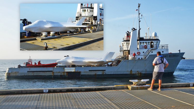 F-35B Delivered By Offshore Supply Ship To NAS Pensacola