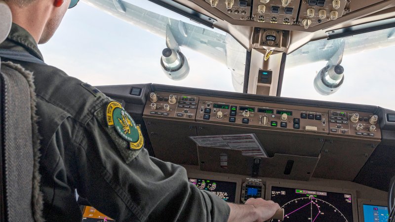 KC-46 single pilot operations