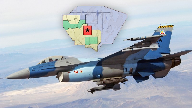 This Is What Nellis Air Force Base’s Ongoing Red Flag Exercise Looks Like From Space