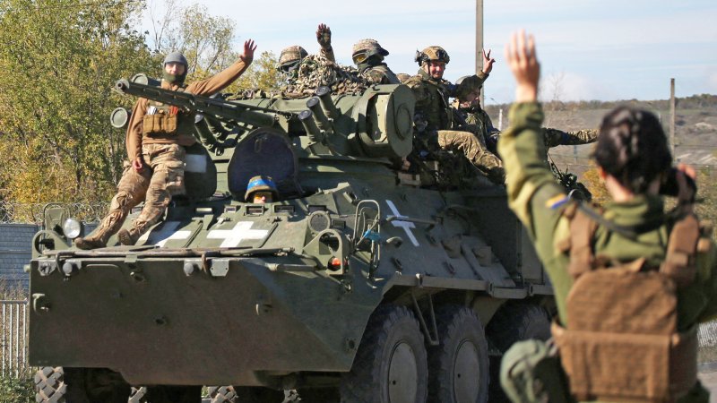 Ukraine Troops IFV in Kherson