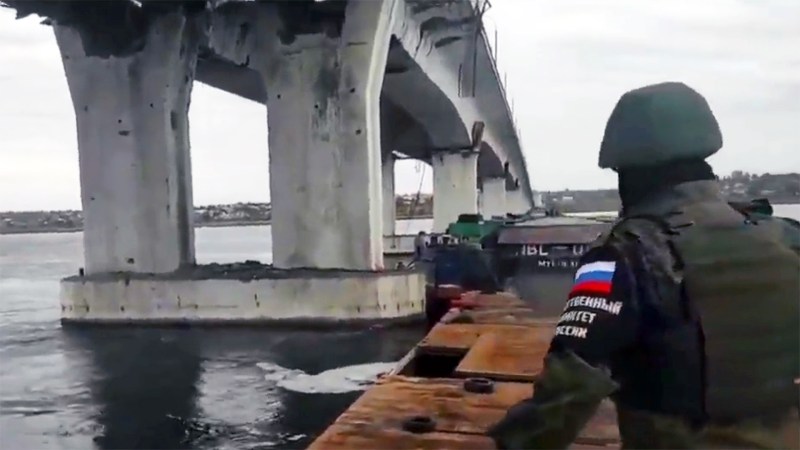 Ukraine Situation Report: Russia’s Kherson Pontoon Bridge Attacked