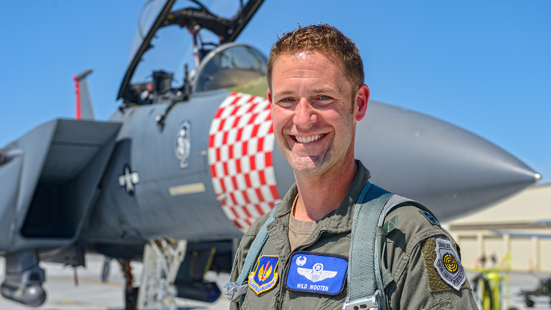 Bill Wooten with F-15