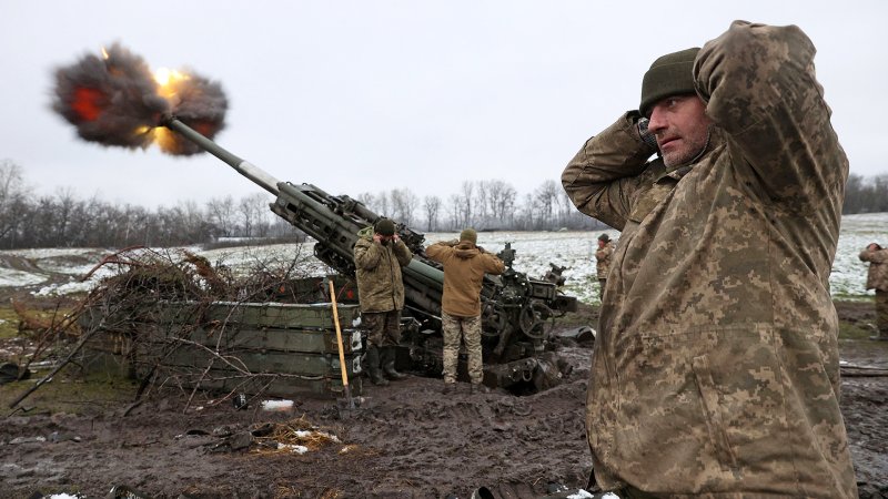 Ukrainian artillery