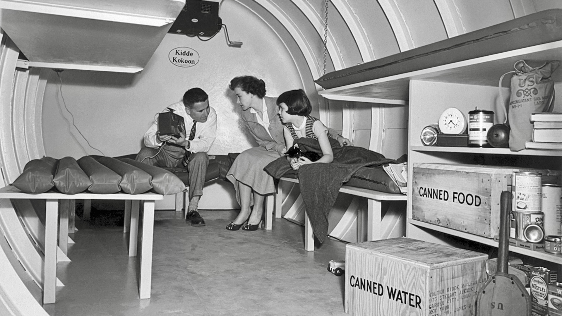 Family In A Bomb Shelter