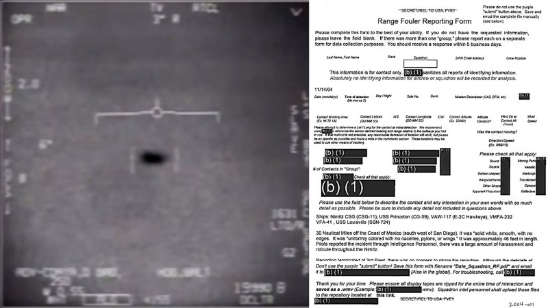 Tic Tac UAP Incident Included In Newly Released Range Incursion Reports