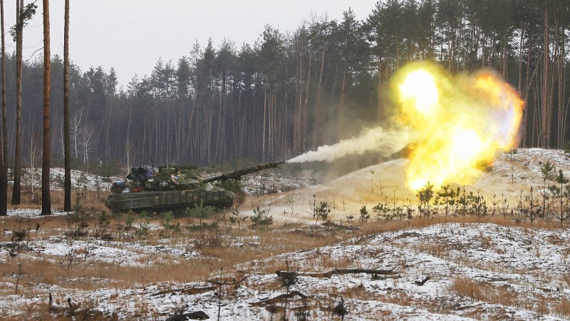 Russian Tanks Firing