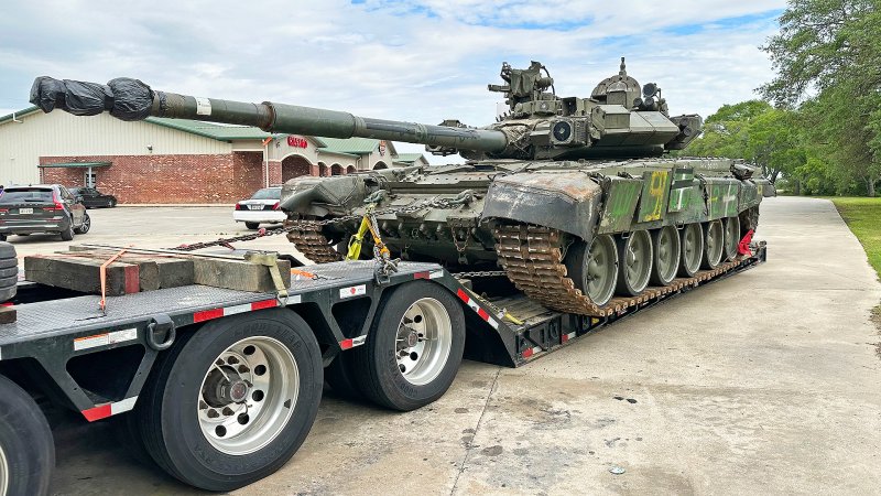 The Russian T-90A tank left for two days at a Louisiana truck stop appears to be headed for the Aberdeen Test Center in Maryland.