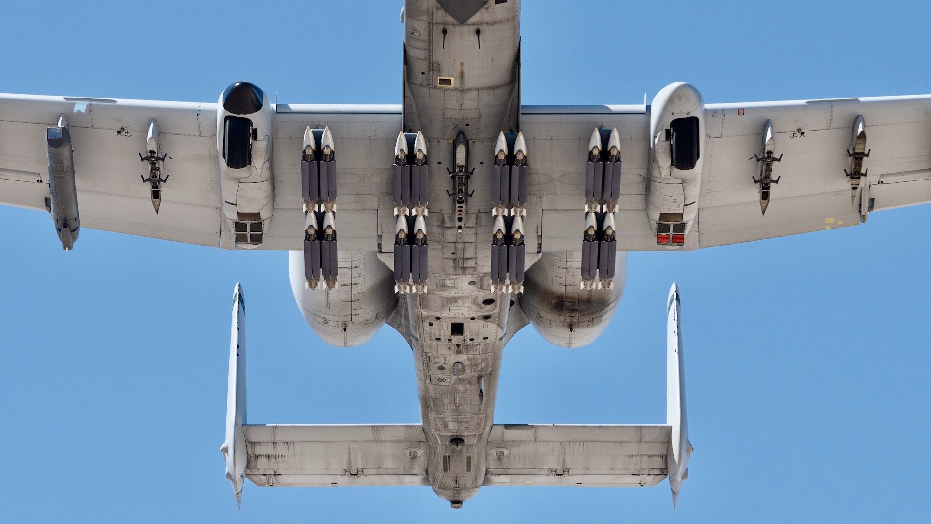 USAF A-10 carries 16 GBU-39, Small Diameter Bomb during a recent test