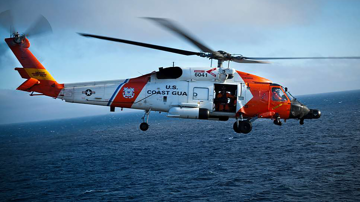 Carnival Cruise ship MH-60J rescue ocean