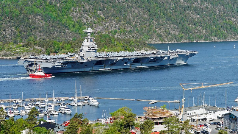 USS Gerald R. Ford Makes Historic Visit To Norway On Its Inaugural Cruise