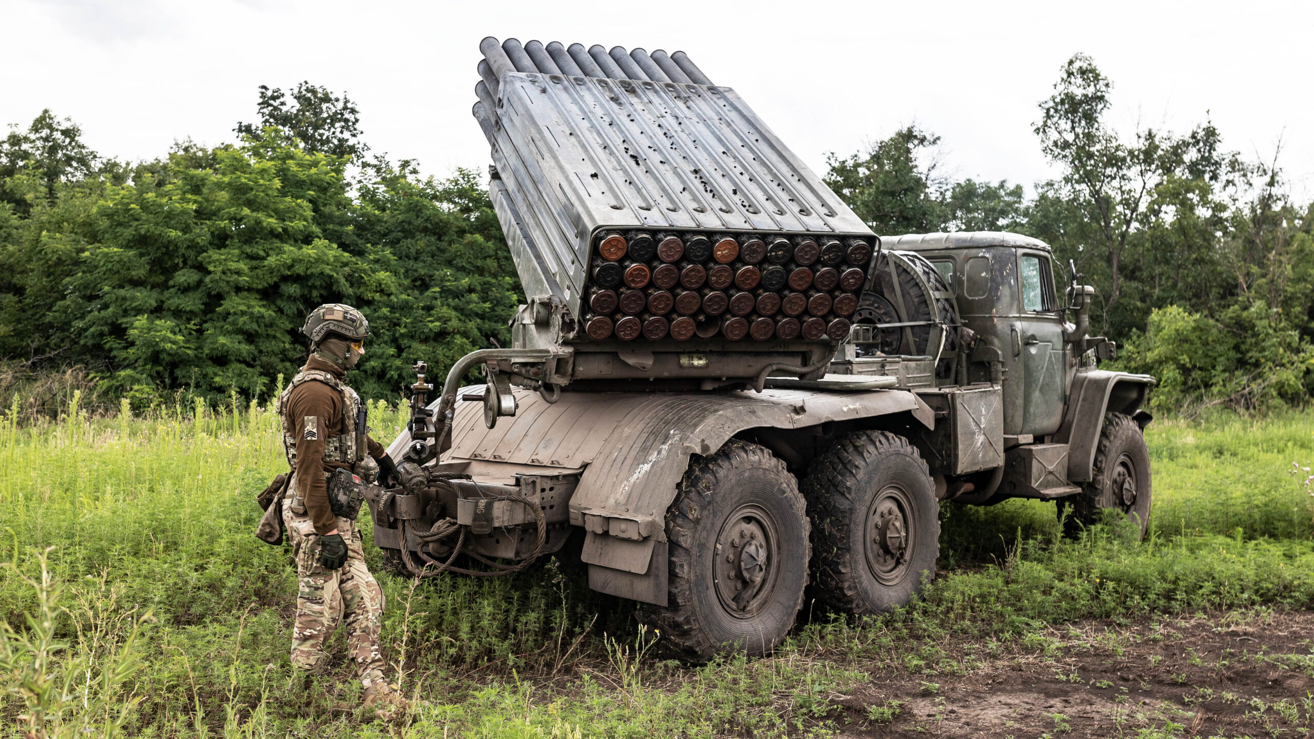 Ukrainian BM-21 MLRS