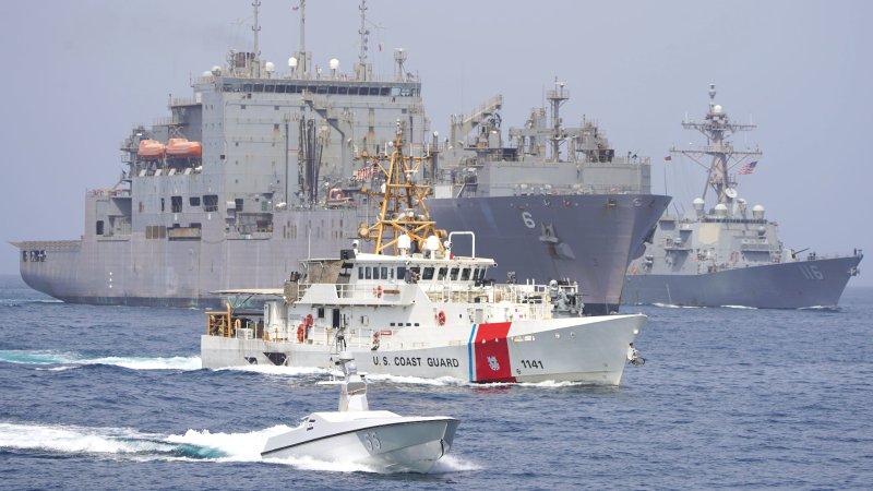 Drone Boat Leading Navy Ships In The Strait Of Hormuz A Sign Of Things To Come