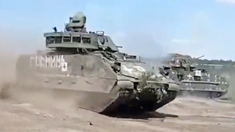 Ukraine Situation Report: Wild Video Shows Bradley Blasting Another In Training