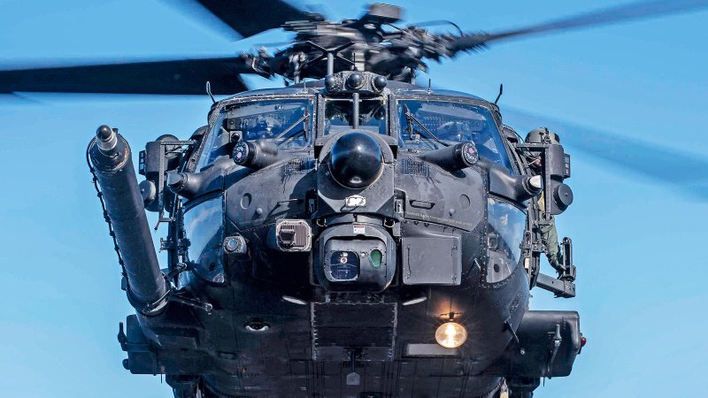 Newly released pictures give a great look at just how loaded down with sensors and other specialized system the MH-60M Black Hawks assigned to the US Army's elite 160th Special Operations Aviation Regiment really are.