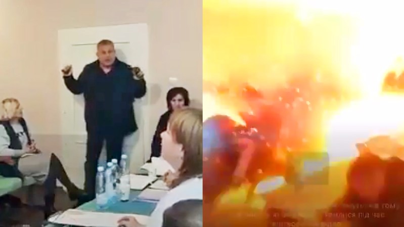 Man Throws Grenades Into Ukrainian Town Council Meeting