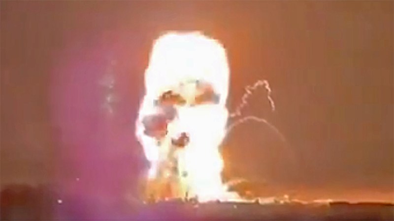 Russian Warship Explodes In Massive Fireball After Cruise Missile Strike (Updated)