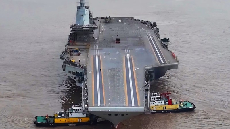 Our Best Look At China’s Nearly Completed New Aircraft Carrier