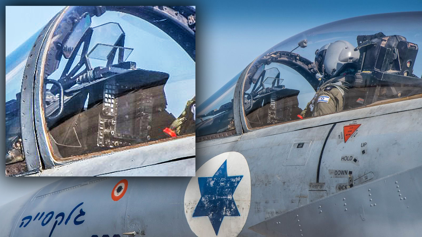 Rare look at the upgraded cockpit in an Israeli F-15A.