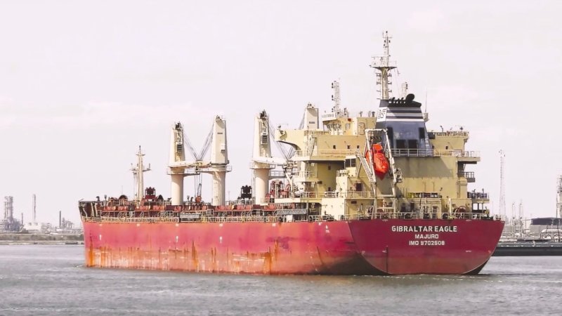 The M/V Gibraltar Eagle was hit by a Houthi anti-ship ballistic missile.