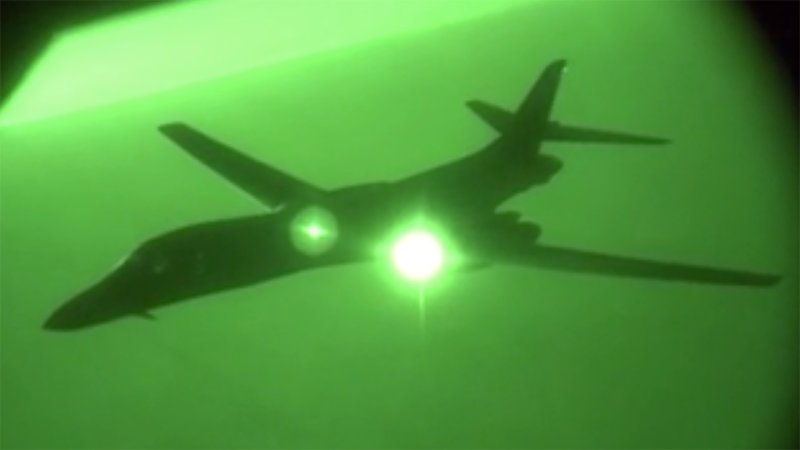 B-1b strikes Iranian backed targets