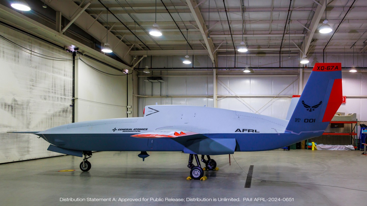 General Atomics' XQ-67A Off-Board Sensing Station Drone Breaks Cover