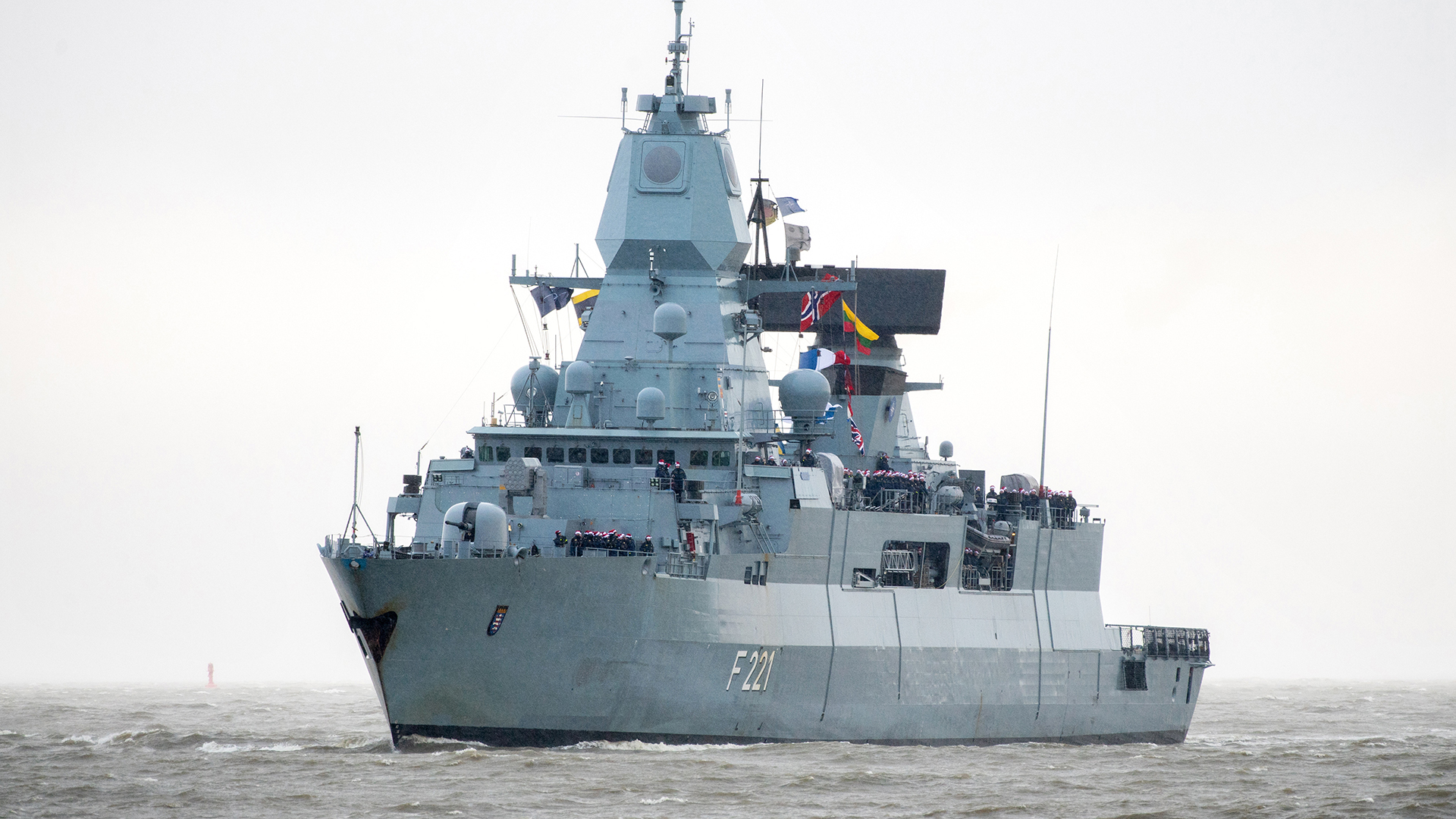 German frigate Hessen has departed the Red Sea and is returning home.