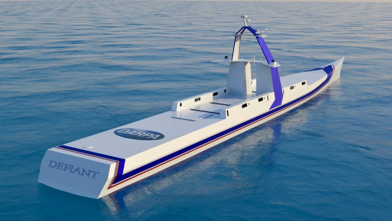 Concept art for DARPA's medium USV "NOMARS"