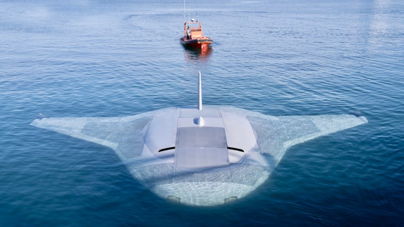 Huge Manta Ray Underwater Drone Looks Like A Docked Star Wars Spaceship