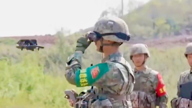 Chinese Soldiers Train To Fend Off FPV Drones