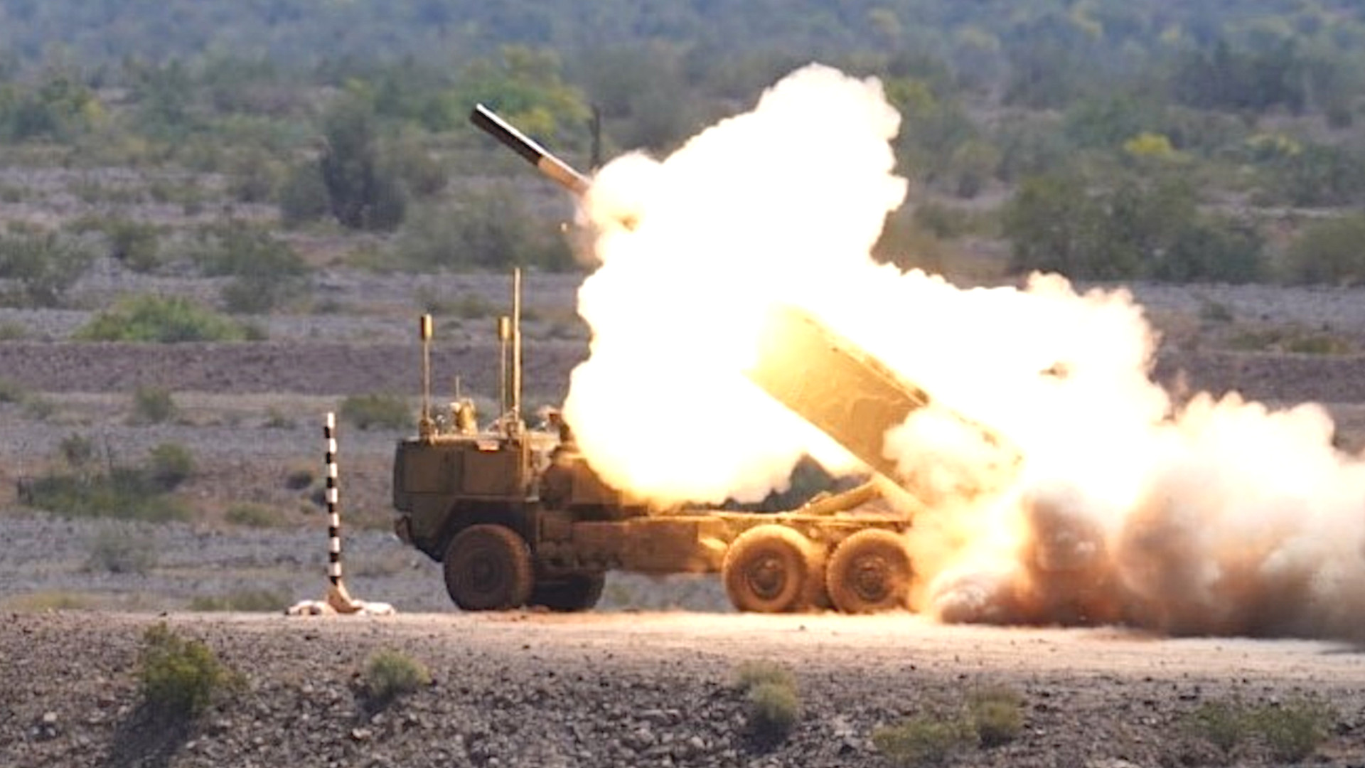 Our First Look At The Army's Unmanned HIMARS Launcher Truck Firing