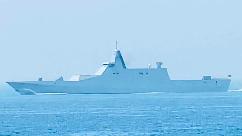 A Chinese stealth vessel at sea