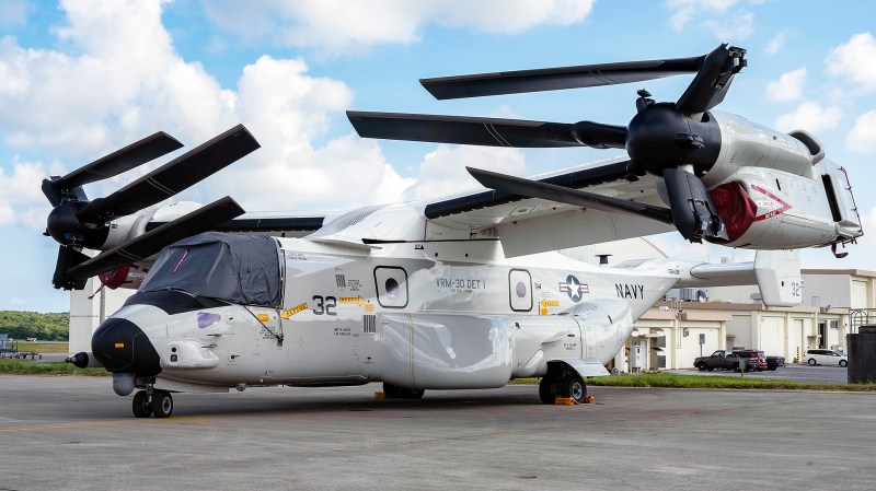 Navy CMV-22B Ospreys Only Allowed To Fly 30 Minutes From A Divert Airfield: Congress