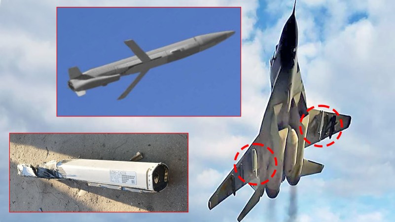 Watch A Ukrainian MiG-29 Toss A Bomb Across The Front Lines