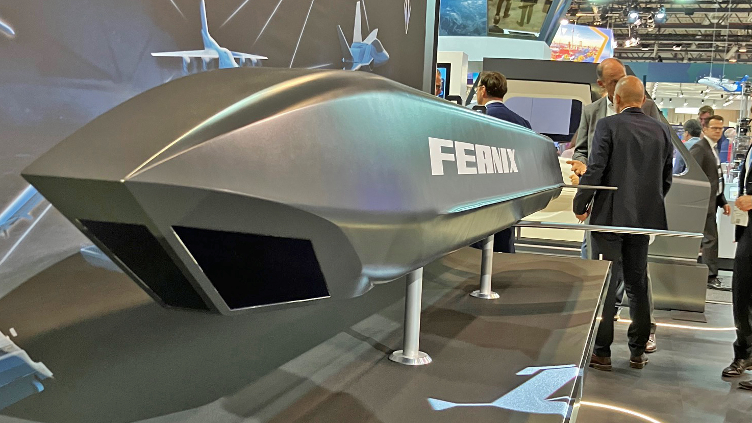 German contractor Diehl Defense has unveiled a new “remote carrier” — a long-range effector that can be launched from aircraft, as well as from land and sea platforms. The missile-like store, known as FEANIX, which stands for Future Effector — Adaptable, Networked, Intelligent, eXpendable, is being pitched as an adjunct to the pan-European Future Combat Air System (FCAS) next-generation air combat program, as well as for the in-service Eurofighter Typhoon.