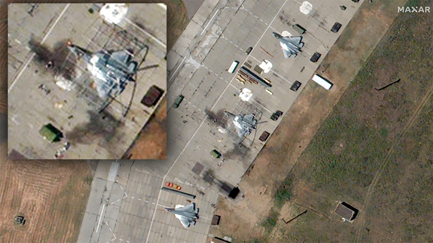 SU-57 satellite photo attack imagery