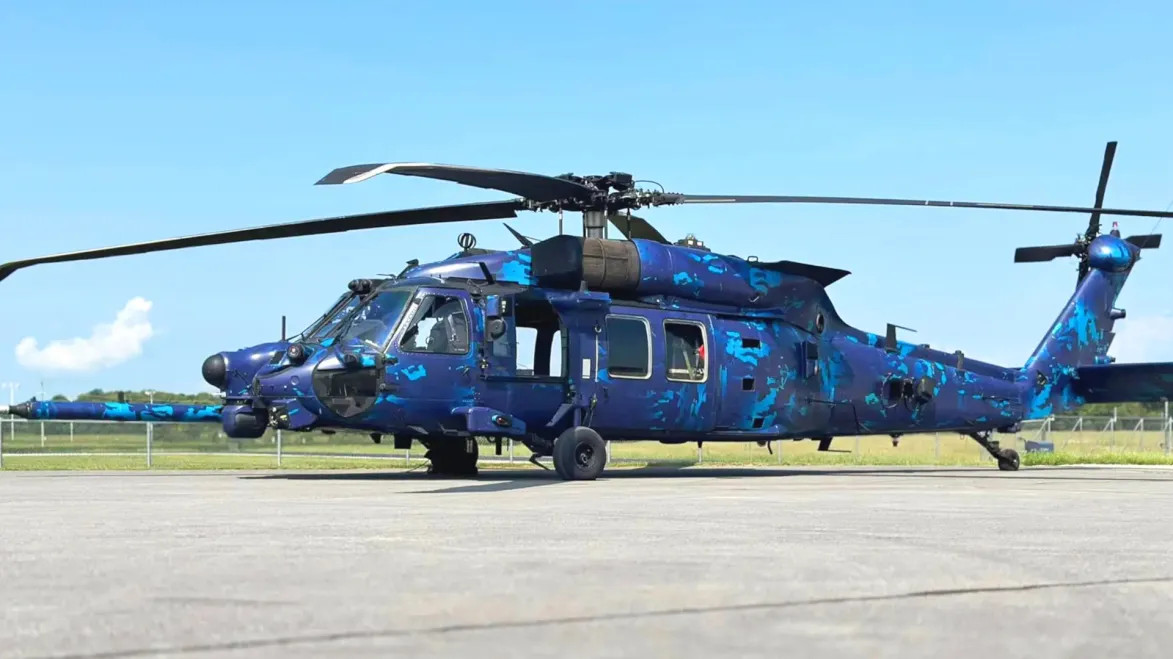 Blue Camouflage MH-6 Little Birds Point To Night Stalkers' Pacific Pivot