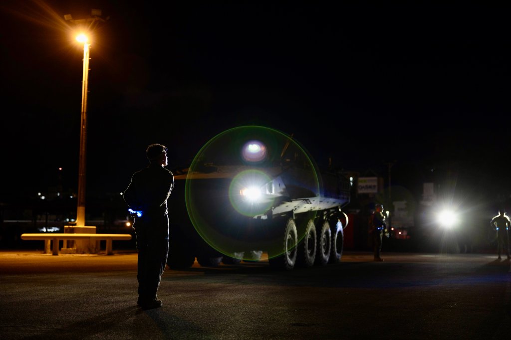 U.S. Marines disembark Amphibious Combat Vehicles at Naha Military Port, Okinawa, Japan, June 29, 2024. The arrival of the ACV to 3d Marine Division realizes a long-projected update to the current armed ship-to-shore connection and ground combat capabilities of the Assault Amphibious Vehicle. The ACV is designed for conducting amphibious operations in support of the Joint Force with allies and partners in distributed maritime environments. The Marines are with 4th Marine Regiment, 3d Marine Division. (U.S. Marine Corps photo by Sgt. Alyssa Chuluda)