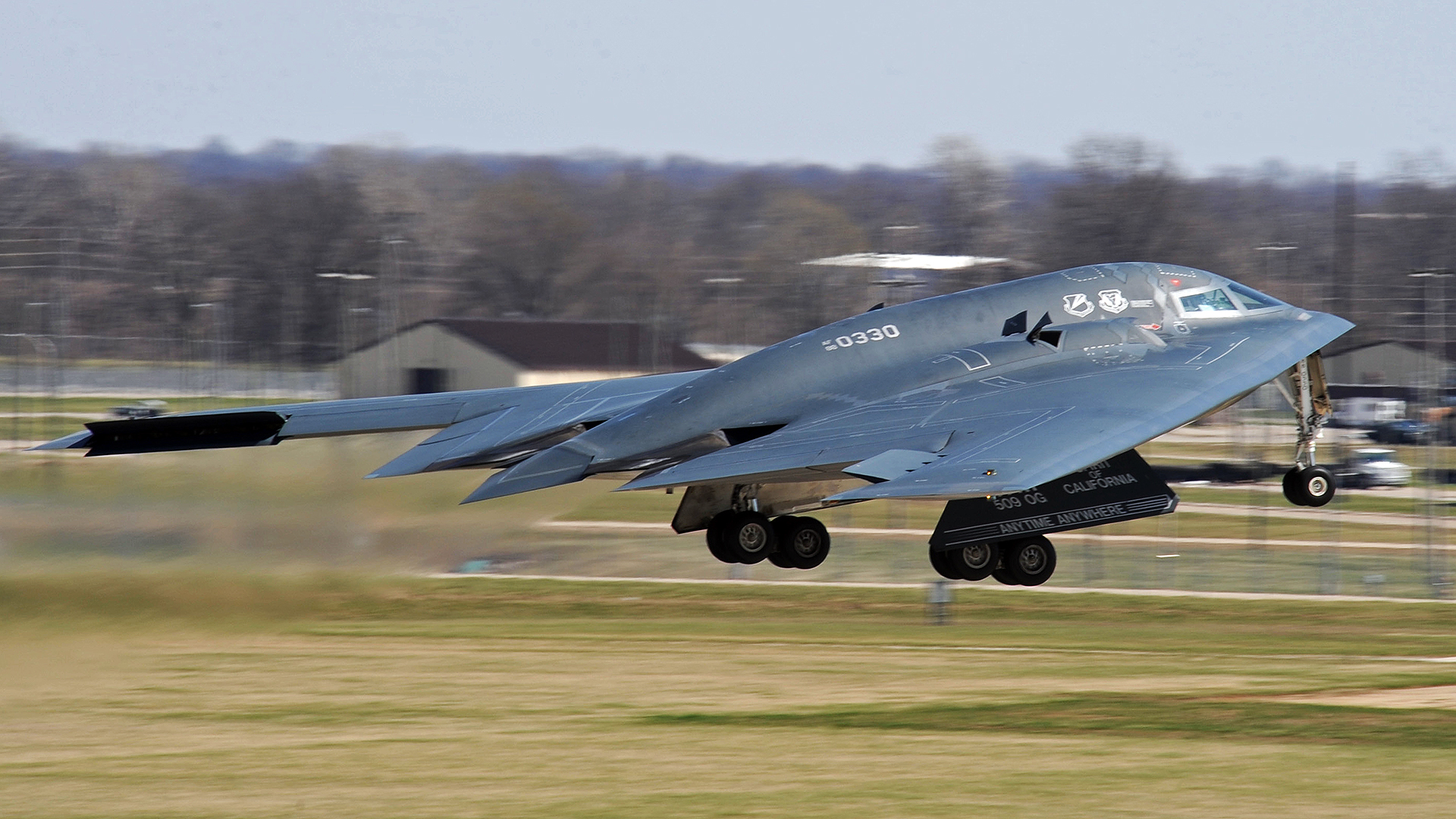 B-2 sprit taking off.