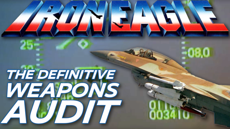 The definitive audit of all the weapons dropped by Doug Masters in his F-16 in Iron Eagle.