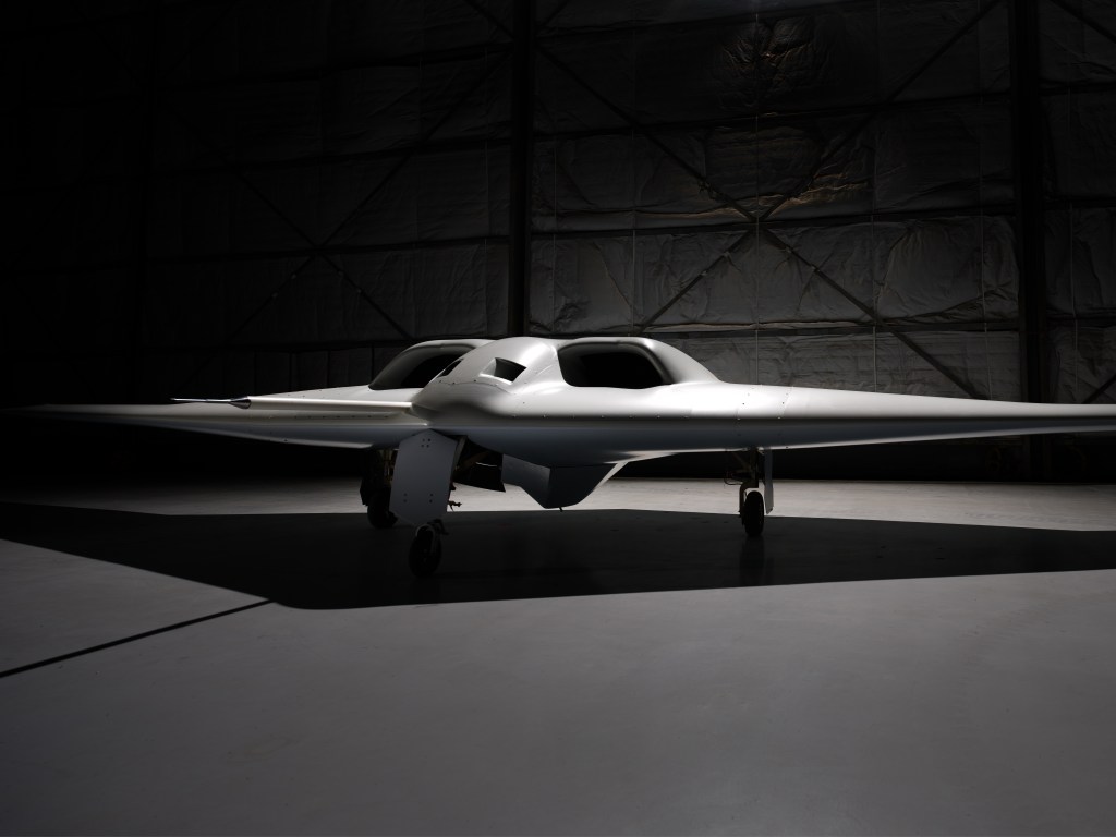 Northrop Grumman designed and built the XRQ-73 SHEPARD Hybrid Electric Uncrewed Aircraft System (UAS) X-Plane for the Defense Advanced Research Projects Agency. (Photo Credit: Alan Radecki, Northrop Grumman)