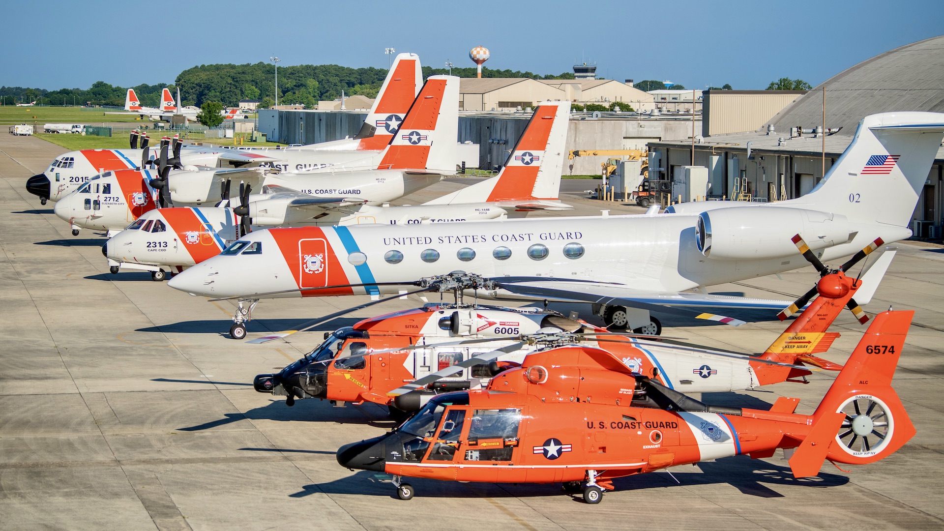 In a rare and impressive gathering, every airframe in the U.S. Coast Guard fleet converged at one location on 14 June 2024.