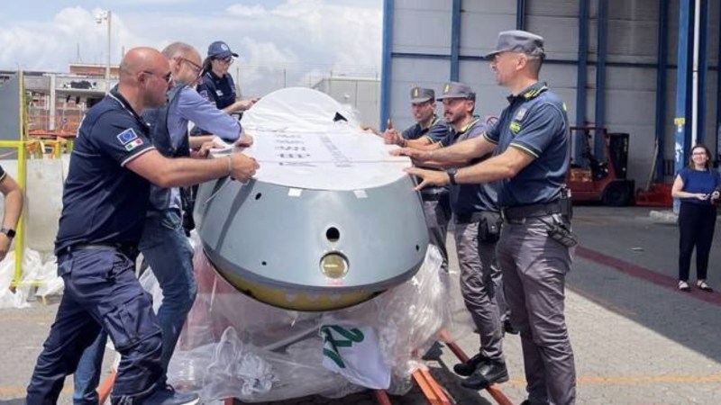 In a bizarre turn of events, Chinese-made Wing Loong drones, apparently headed to Libya, have been seized by Italian authorities off the coast of southern Italy. The disassembled drones were in crates that were marked as containing parts for wind turbines, in what seems to have been an effort to evade a United Nations arms embargo imposed on Libya.