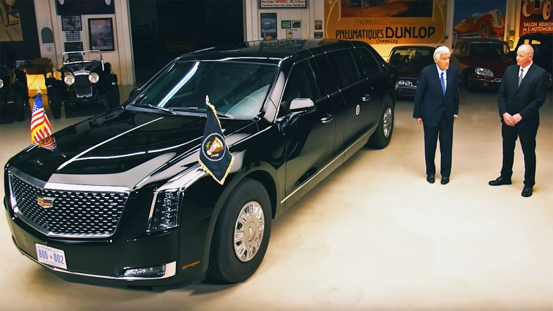 The latest episode of Jay Leno's Garage features the "Beast" presidential limousine used to transport the President of the United States.