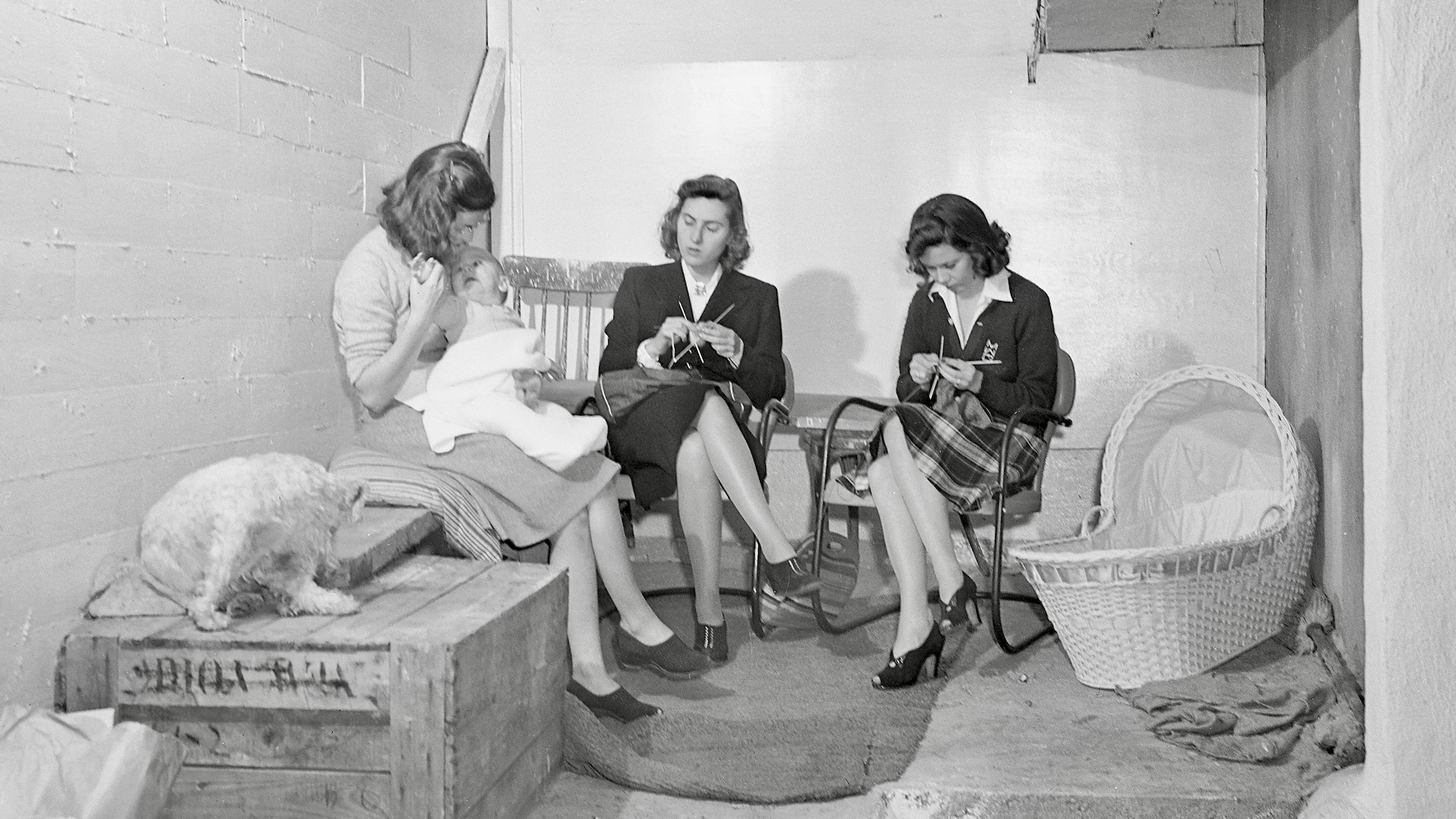 A private group bomb shelters, dug into San Francisco's seven hills by house-holders and apartment owners, came into realistic use as air raids and blackouts entered the city's life, December 11, 1941. Bettmann via Getty Images.