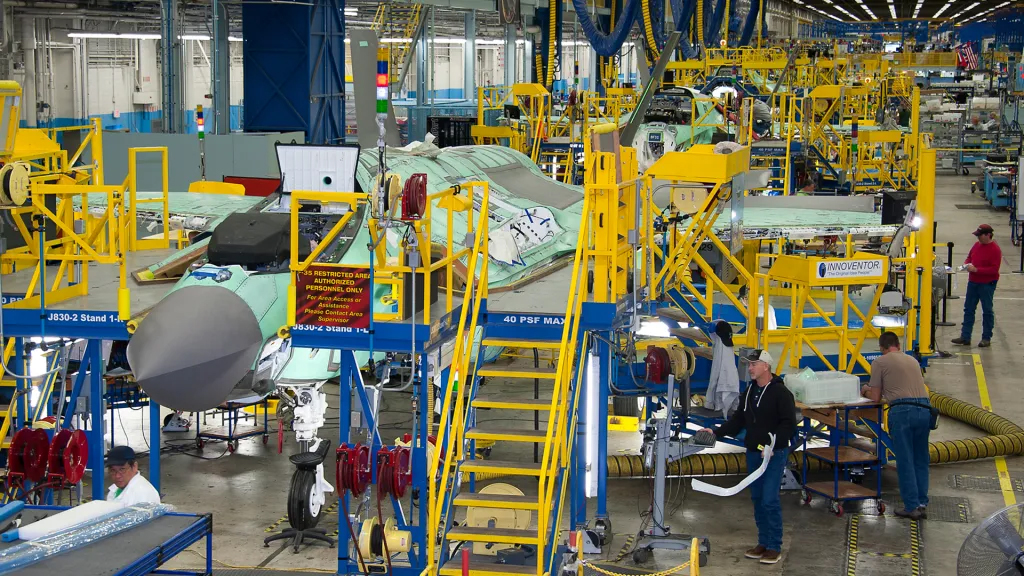 Lockheed Martin F-35 production Line