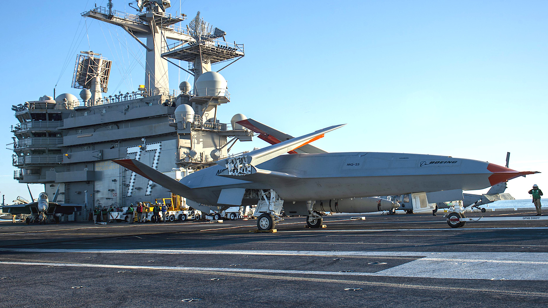 The USS George H.W. Bush (CVN-77) is now the first U.S. Navy supercarrier to have a complete dedicated Unmanned Air Warfare Center (UAWC).